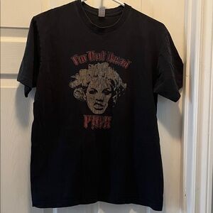 Tultex Black Graphic Short Sleeve Tee